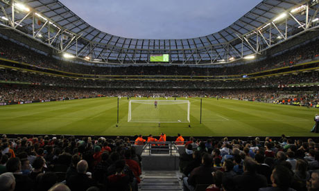 United played opening match at new Aviva Stadium
