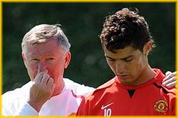 Ronaldo with Fergie