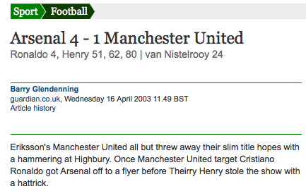 Arsenal beat United 4-1